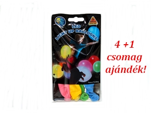 Világító LED-es lufi színes MIX1 akció