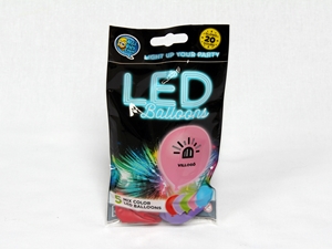 VILLOGÓ LED-es lufi Színes