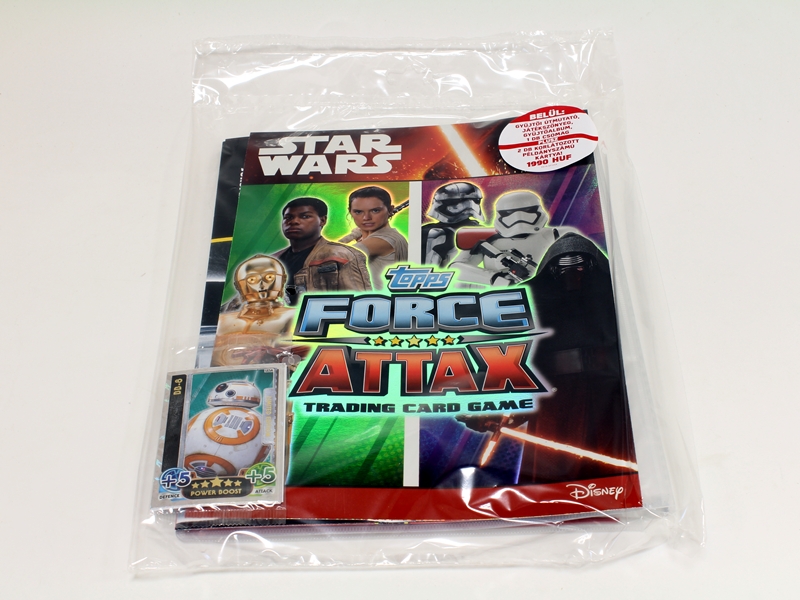 STAR WARS Force Attax kezdőcsomag, 1.990 Ft